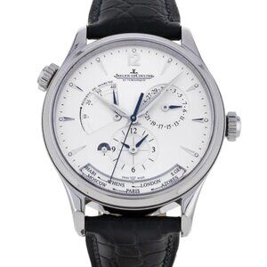 Jaeger LeCoultre Master Geographic 142.8.92 Stainless Steel Mens Watch